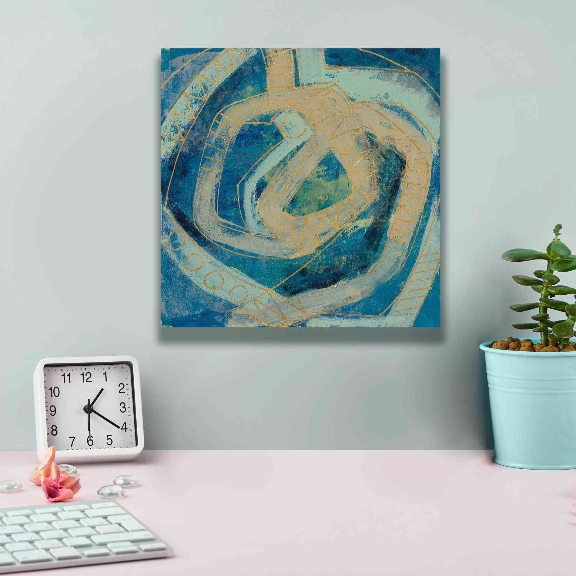 Epic Art 'Mid Modern Tile I' by Silvia Vassileva, Canvas Wall Art,12 x 12
