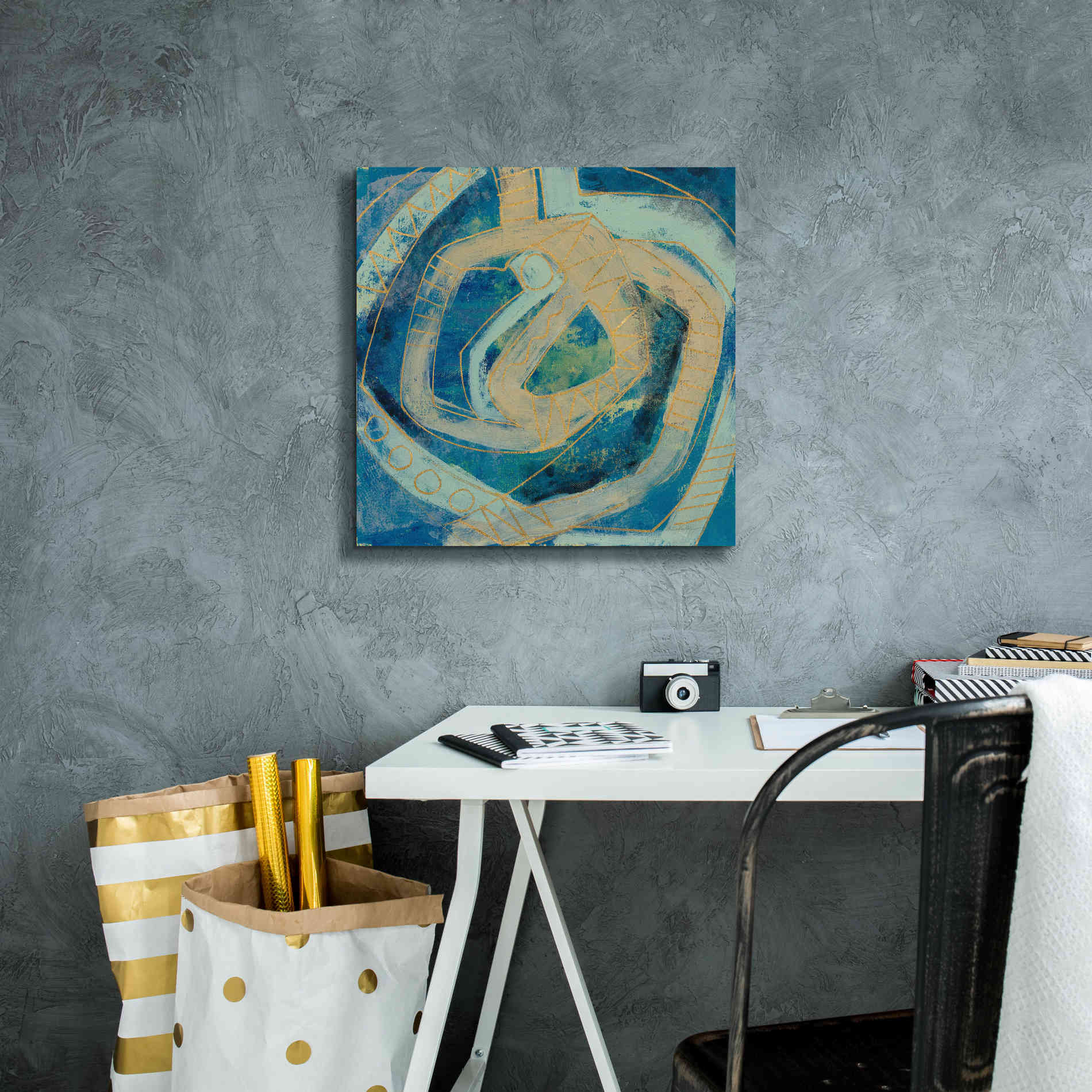 Epic Art 'Mid Modern Tile I' by Silvia Vassileva, Canvas Wall Art,18 x 18