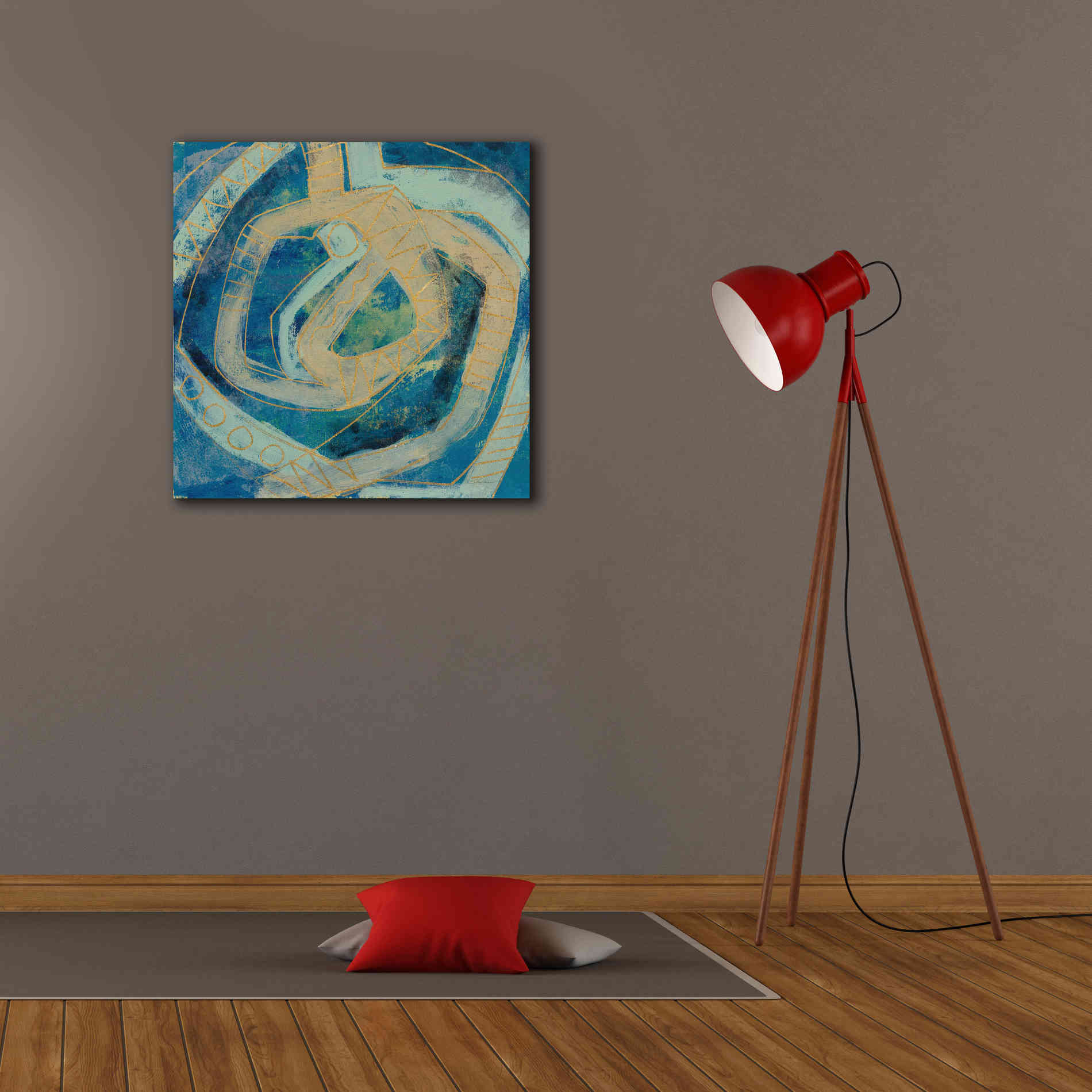 Epic Art 'Mid Modern Tile I' by Silvia Vassileva, Canvas Wall Art,26 x 26