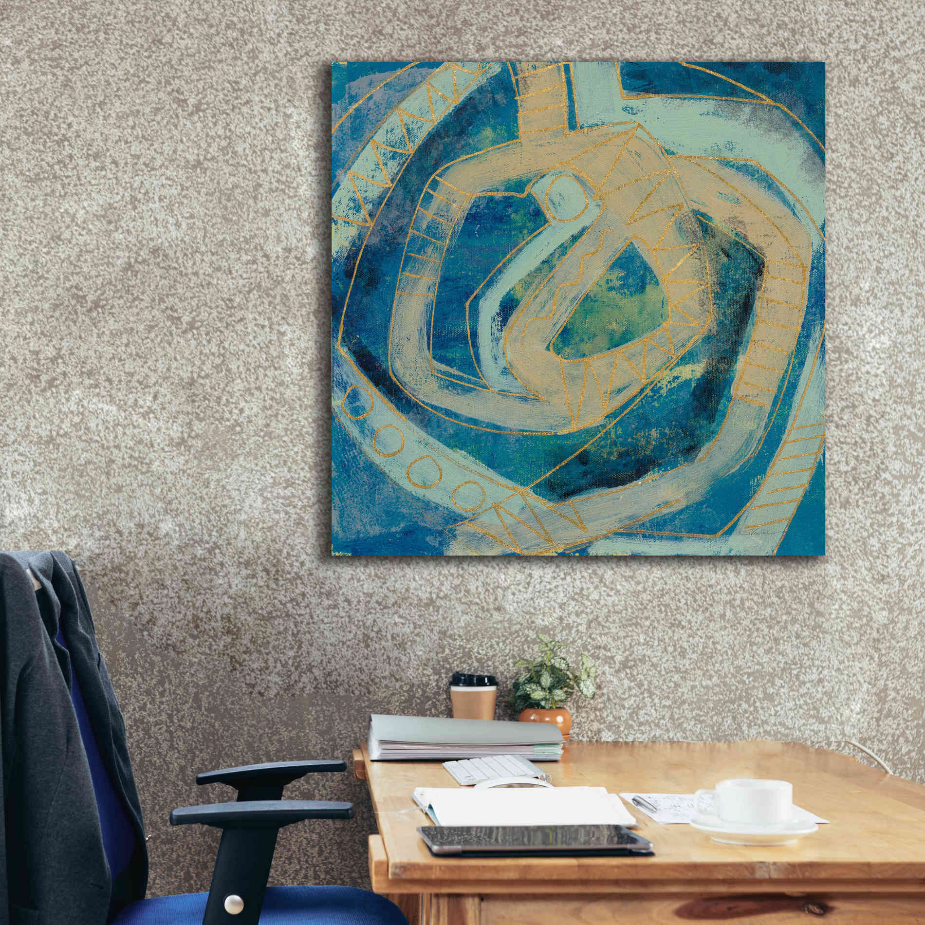 Epic Art 'Mid Modern Tile I' by Silvia Vassileva, Canvas Wall Art,37 x 37