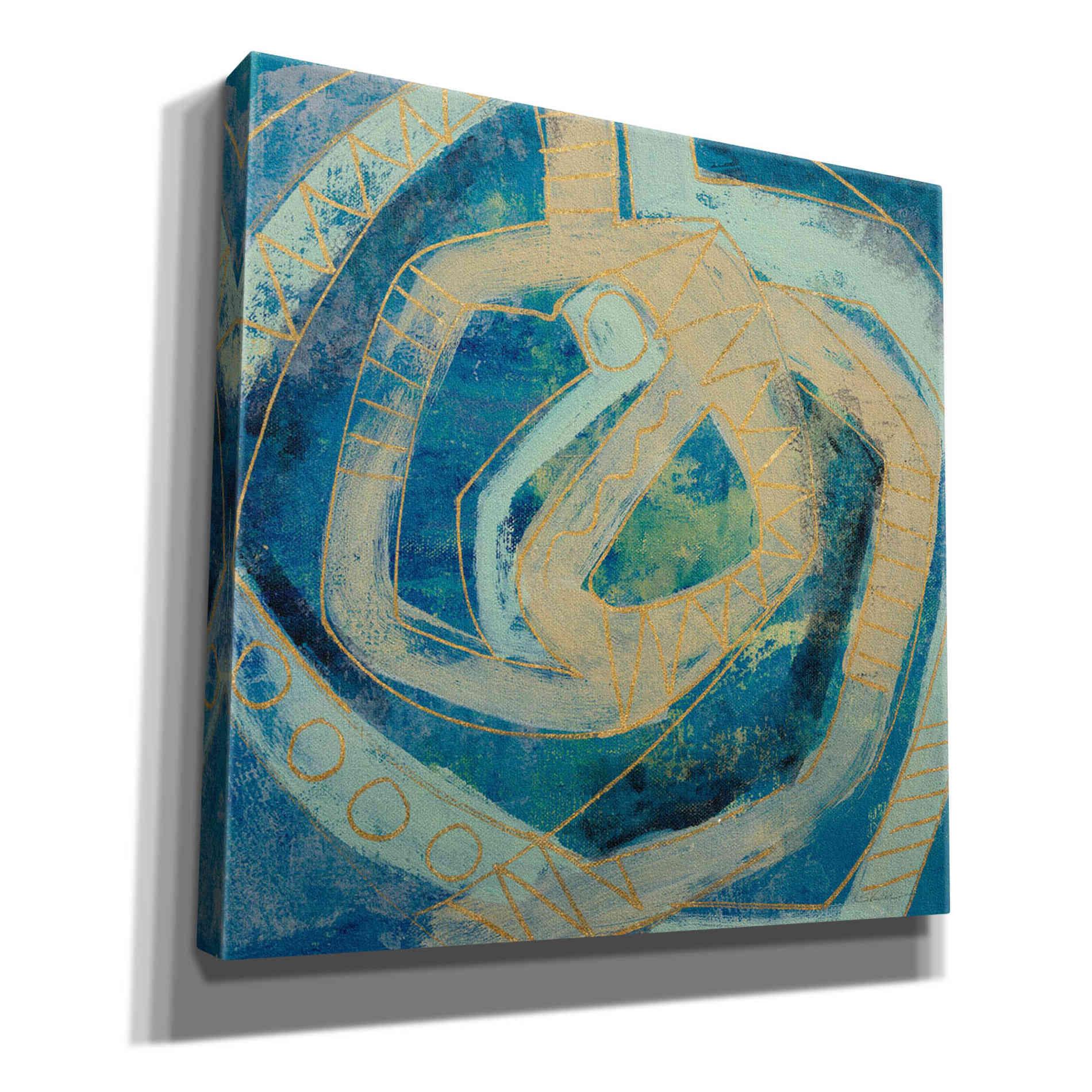 Epic Art 'Mid Modern Tile I' by Silvia Vassileva, Canvas Wall Art,12x12x1.1x0,18x18x1.1x0,26x26x1.74x0,37x37x1.74x0
