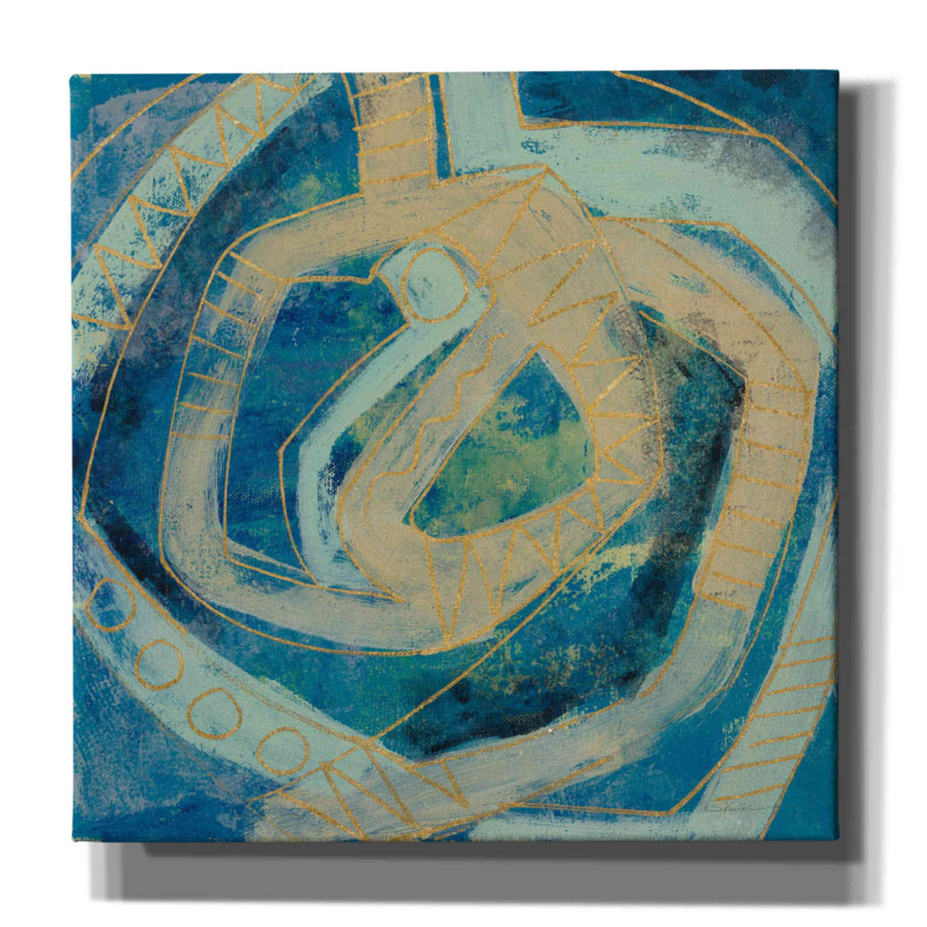 Epic Art 'Mid Modern Tile I' by Silvia Vassileva, Canvas Wall Art,12x12x1.1x0,18x18x1.1x0,26x26x1.74x0,37x37x1.74x0