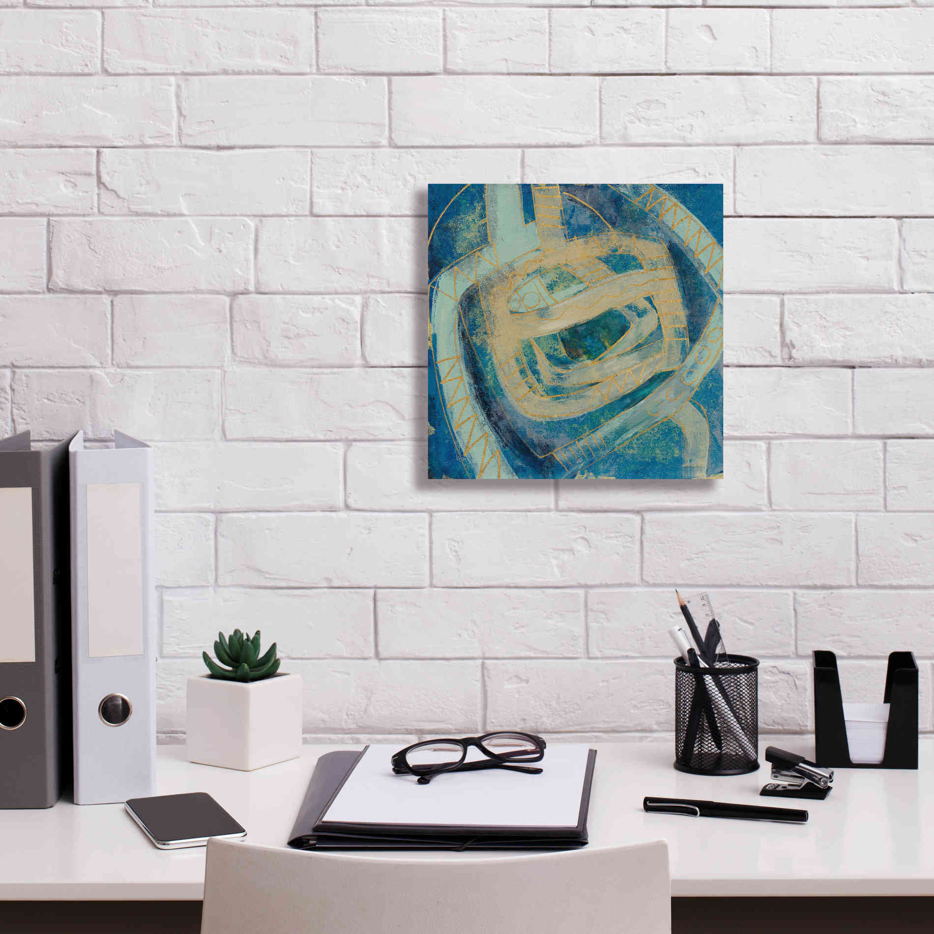 Epic Art 'Mid Modern Tile II' by Silvia Vassileva, Canvas Wall Art,12 x 12