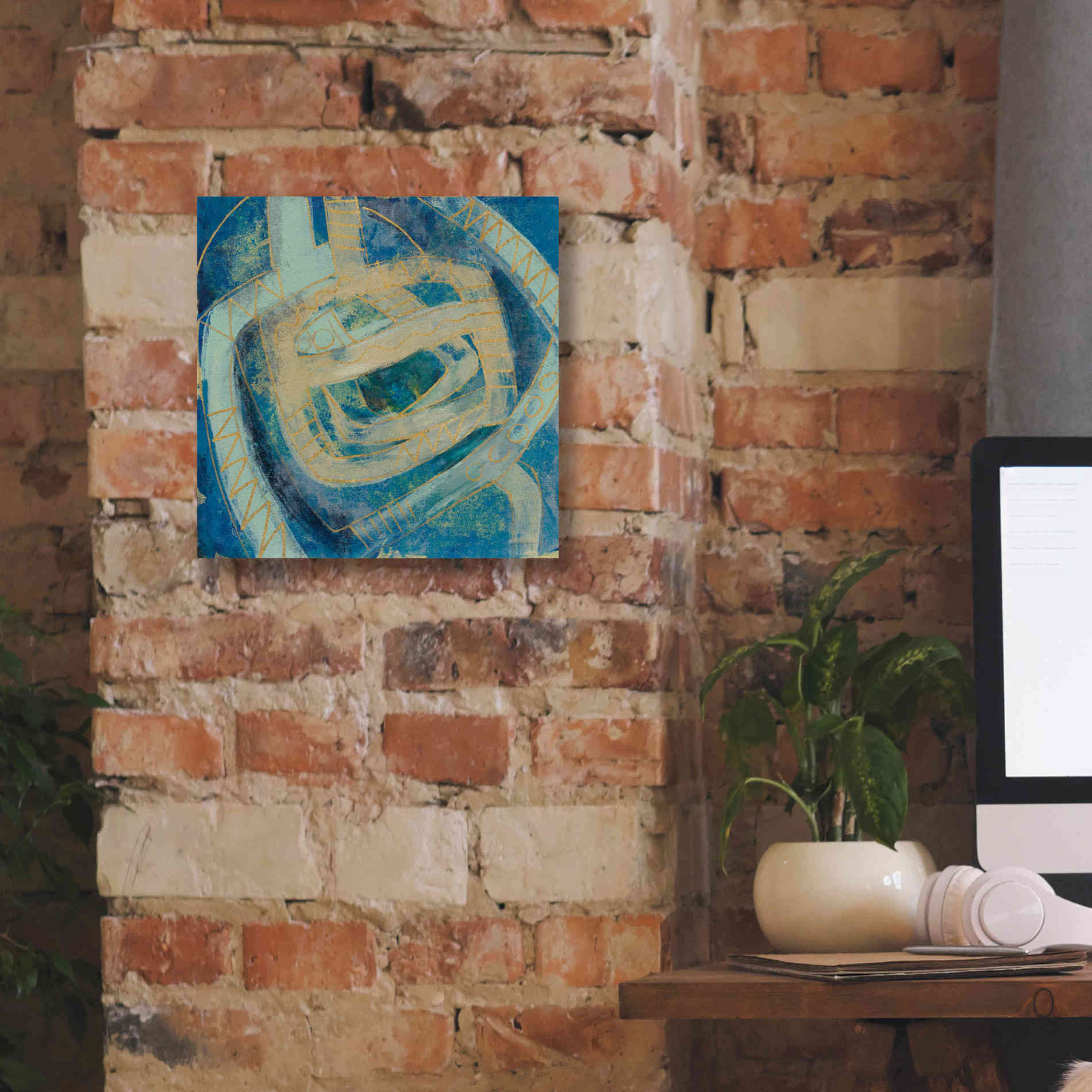 Epic Art 'Mid Modern Tile II' by Silvia Vassileva, Canvas Wall Art,12 x 12