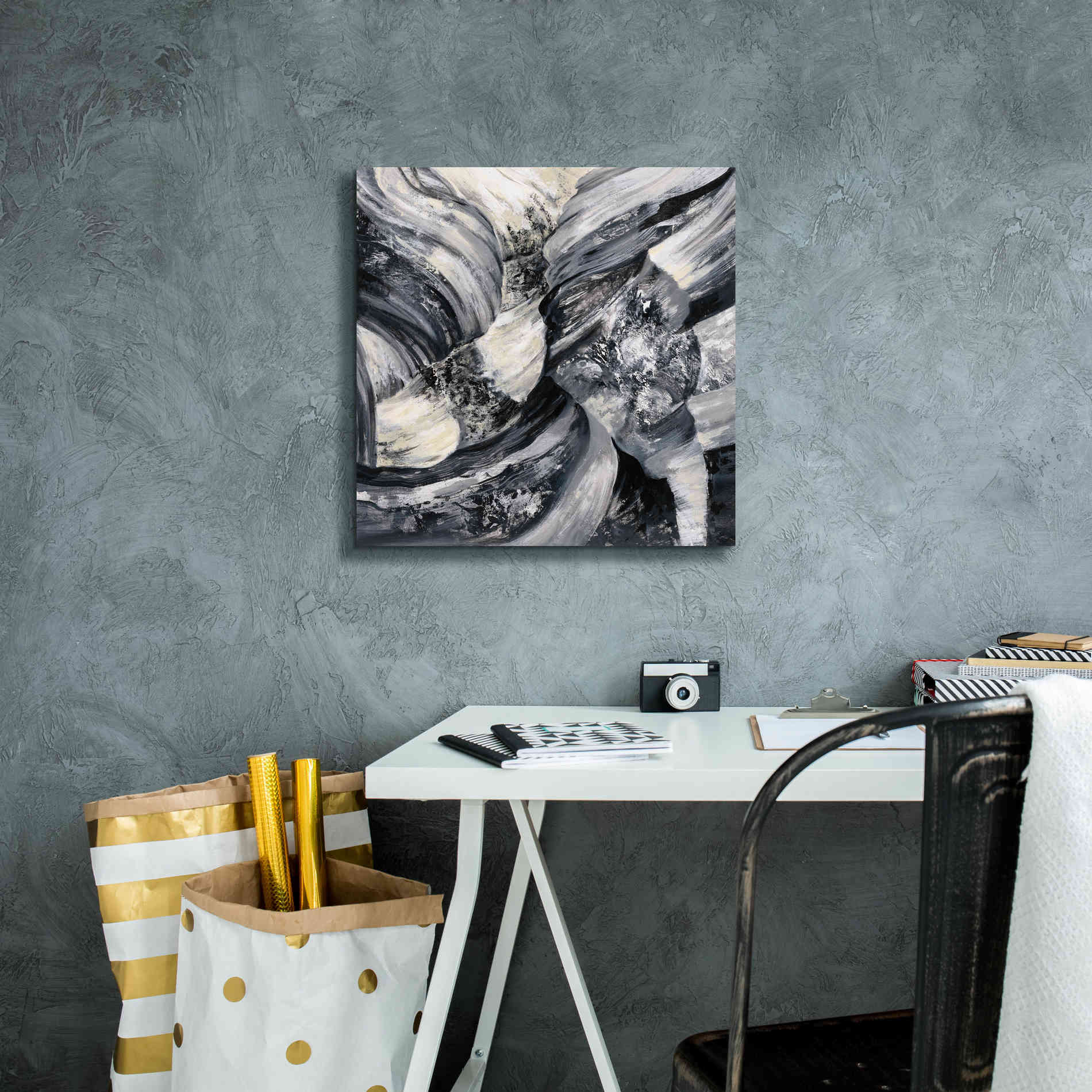 Epic Art 'Graphic Canyon I' by Silvia Vassileva, Canvas Wall Art,18 x 18