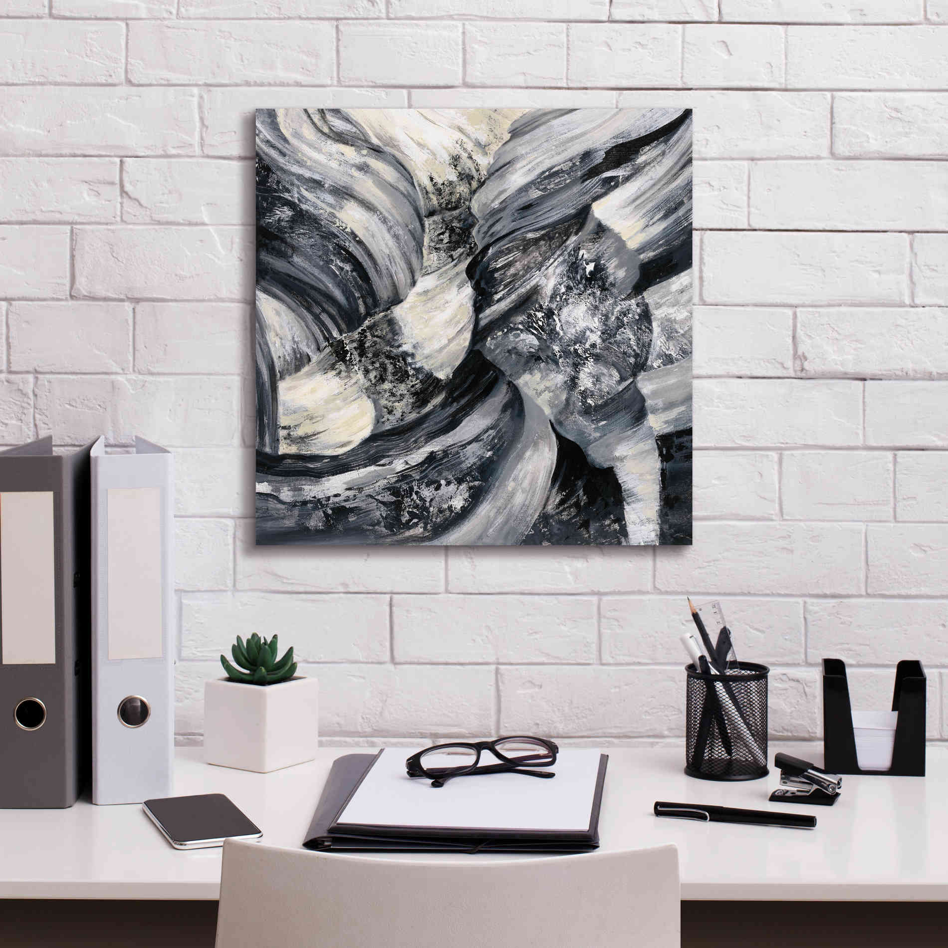 Epic Art 'Graphic Canyon I' by Silvia Vassileva, Canvas Wall Art,18 x 18
