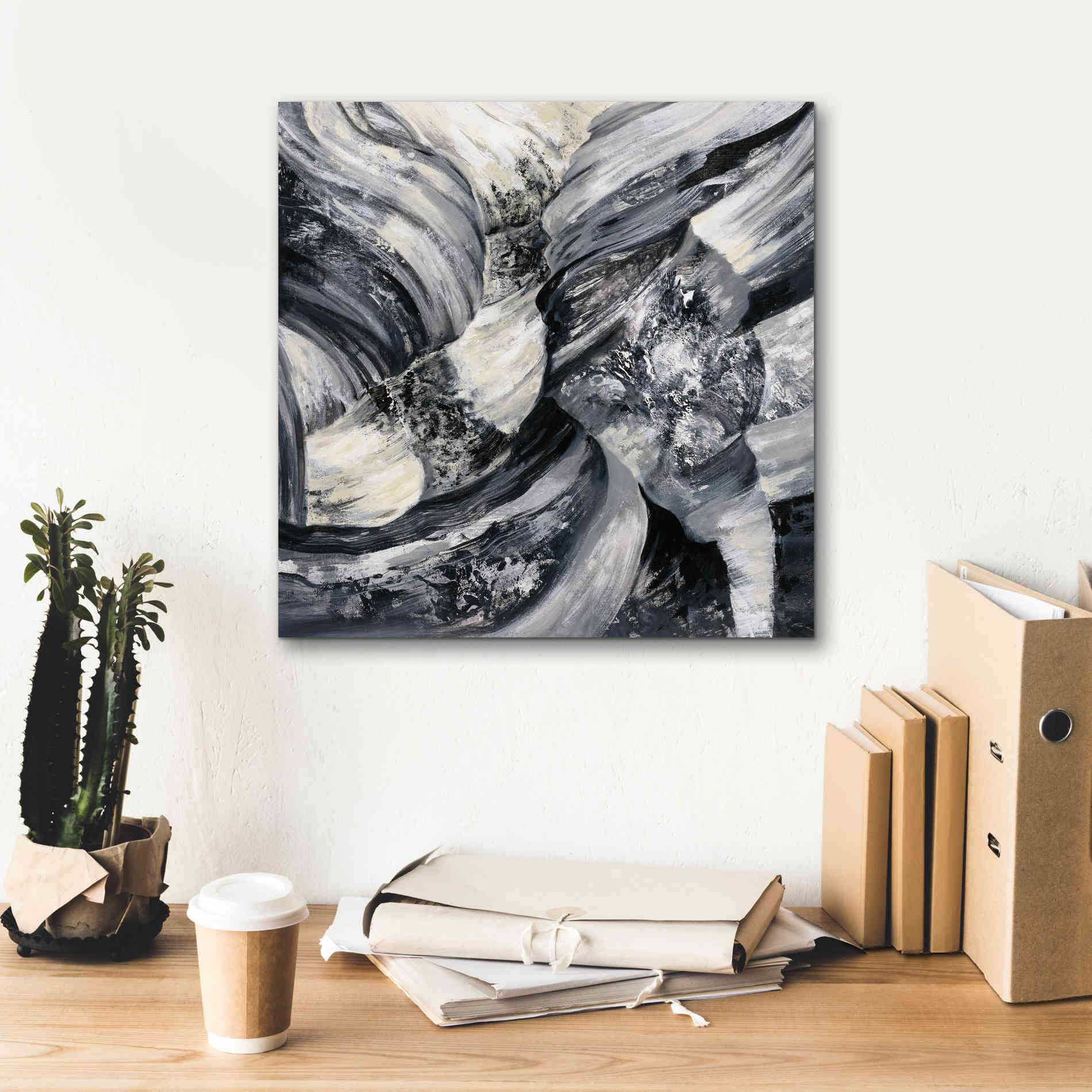 Epic Art 'Graphic Canyon I' by Silvia Vassileva, Canvas Wall Art,18 x 18