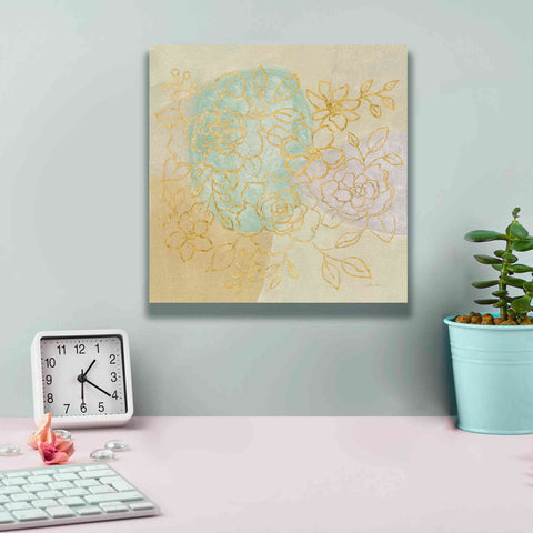 Image of Epic Art 'Mid Mod Sophisticated Floral I' by Silvia Vassileva, Canvas Wall Art,12 x 12