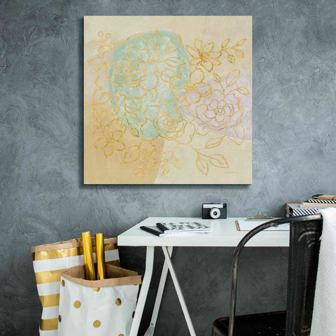 Image of Epic Art 'Mid Mod Sophisticated Floral I' by Silvia Vassileva, Canvas Wall Art,26 x 26