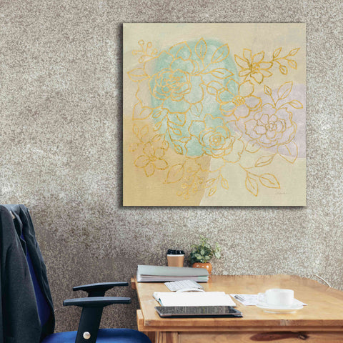Image of Epic Art 'Mid Mod Sophisticated Floral I' by Silvia Vassileva, Canvas Wall Art,37 x 37
