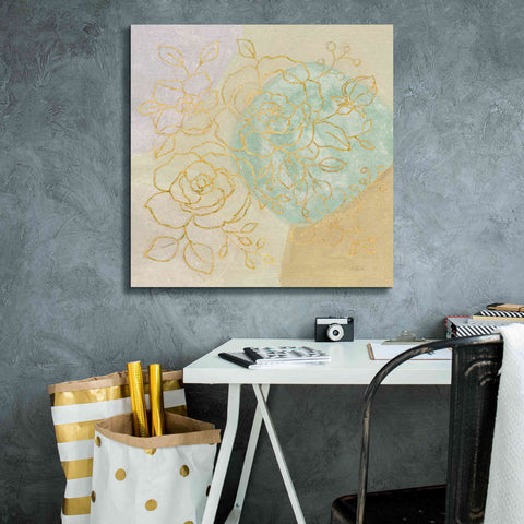 Image of Epic Art 'Mid Mod Sophisticated Floral II' by Silvia Vassileva, Canvas Wall Art,26 x 26