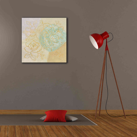 Image of Epic Art 'Mid Mod Sophisticated Floral II' by Silvia Vassileva, Canvas Wall Art,26 x 26
