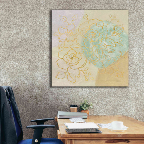Image of Epic Art 'Mid Mod Sophisticated Floral II' by Silvia Vassileva, Canvas Wall Art,37 x 37