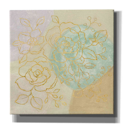 Image of Epic Art 'Mid Mod Sophisticated Floral II' by Silvia Vassileva, Canvas Wall Art,12x12x1.1x0,18x18x1.1x0,26x26x1.74x0,37x37x1.74x0