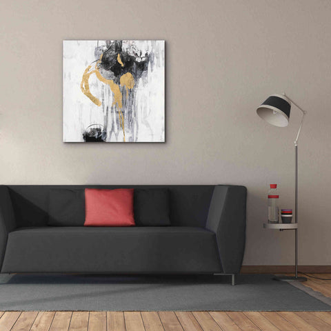 Image of Epic Art 'Golden Rain I' by Silvia Vassileva, Canvas Wall Art,37 x 37