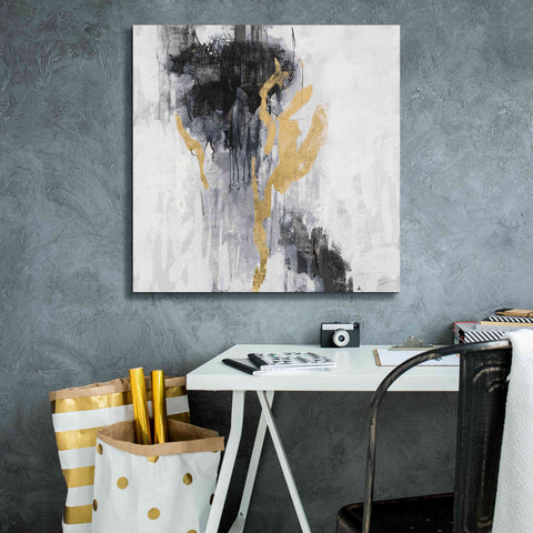Image of Epic Art 'Golden Rain II' by Silvia Vassileva, Canvas Wall Art,26 x 26