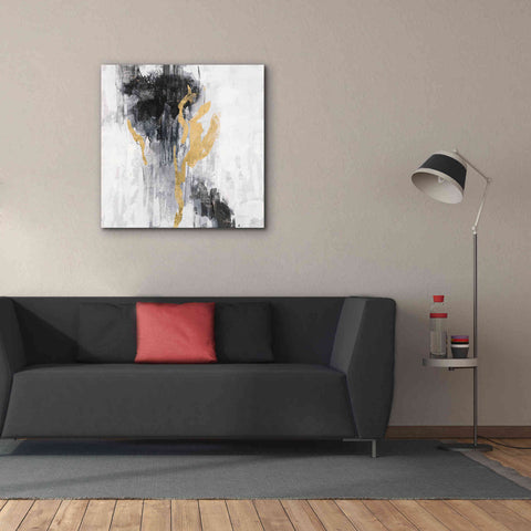Image of Epic Art 'Golden Rain II' by Silvia Vassileva, Canvas Wall Art,37 x 37