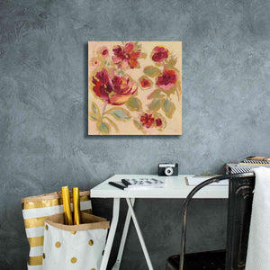Epic Art 'Gilded Loose Floral I' by Silvia Vassileva, Canvas Wall Art,18 x 18