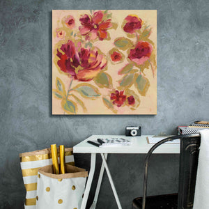 Epic Art 'Gilded Loose Floral I' by Silvia Vassileva, Canvas Wall Art,26 x 26