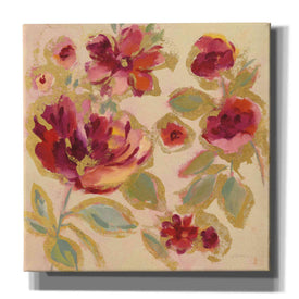 Epic Art 'Gilded Loose Floral I' by Silvia Vassileva, Canvas Wall Art,12x12x1.1x0,18x18x1.1x0,26x26x1.74x0,37x37x1.74x0
