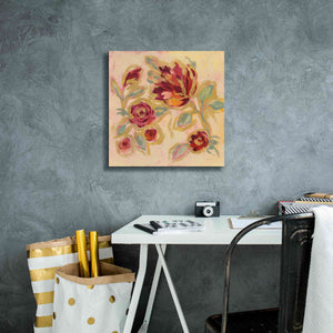 Epic Art 'Gilded Loose Floral II' by Silvia Vassileva, Canvas Wall Art,18 x 18