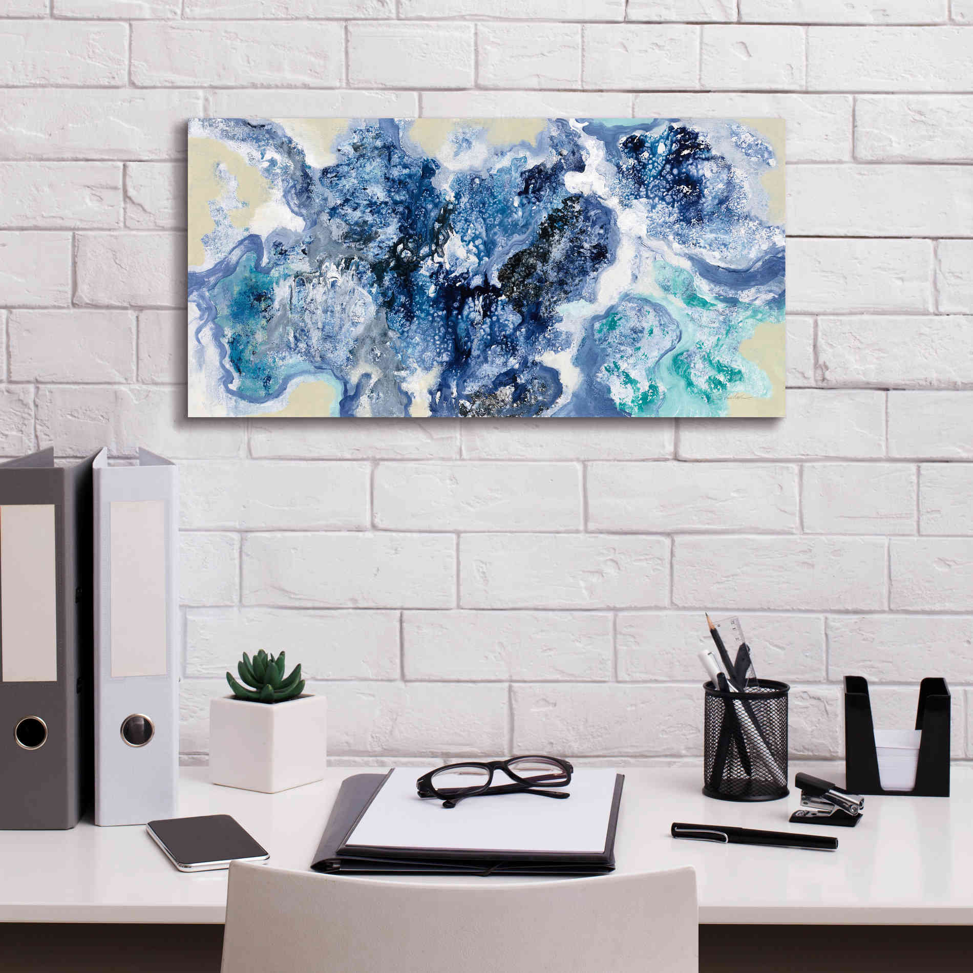 Epic Art 'Low Tide Reflections' by Silvia Vassileva, Canvas Wall Art,24 x 12