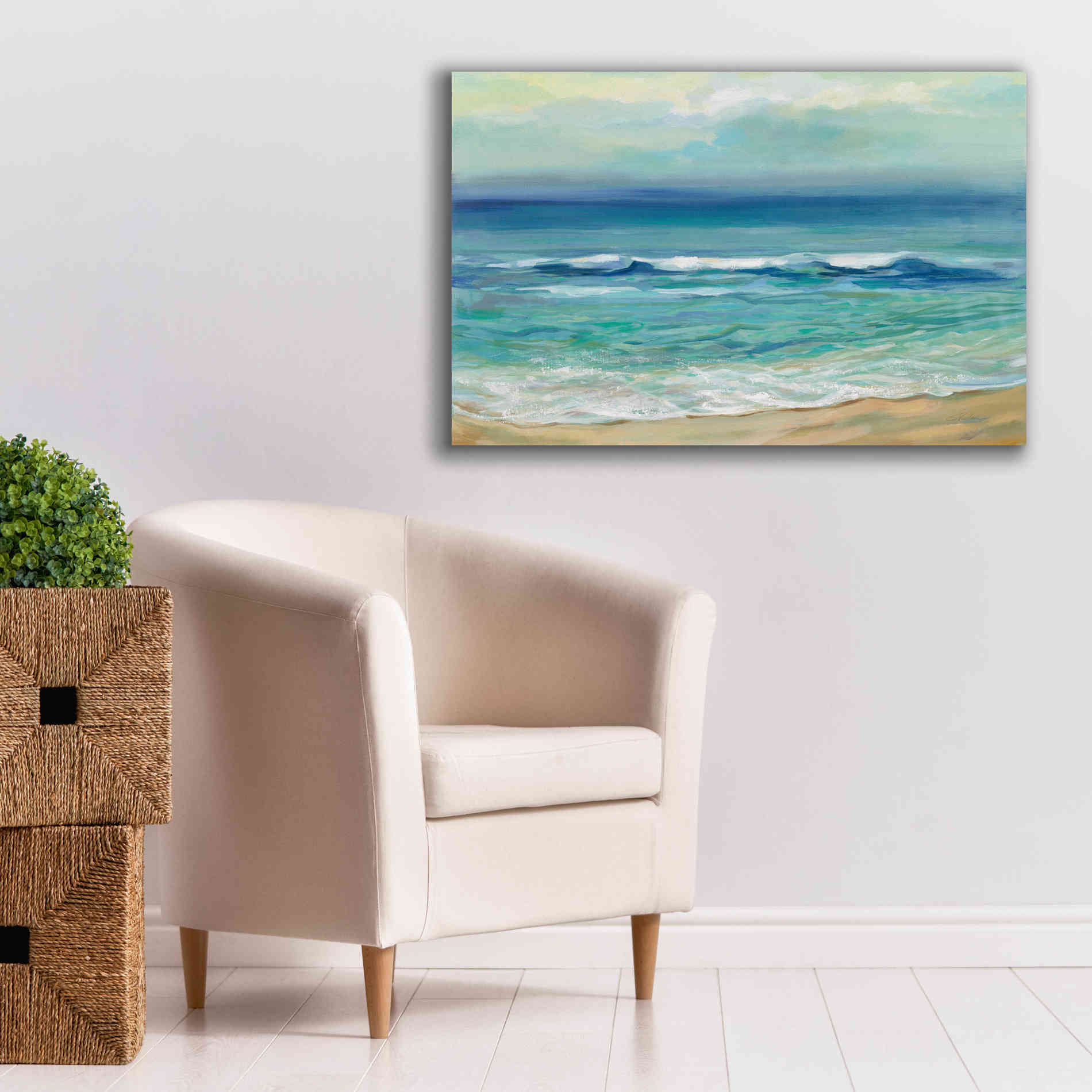 Epic Art 'Seaside Sunrise' by Silvia Vassileva, Canvas Wall Art,40 x 26