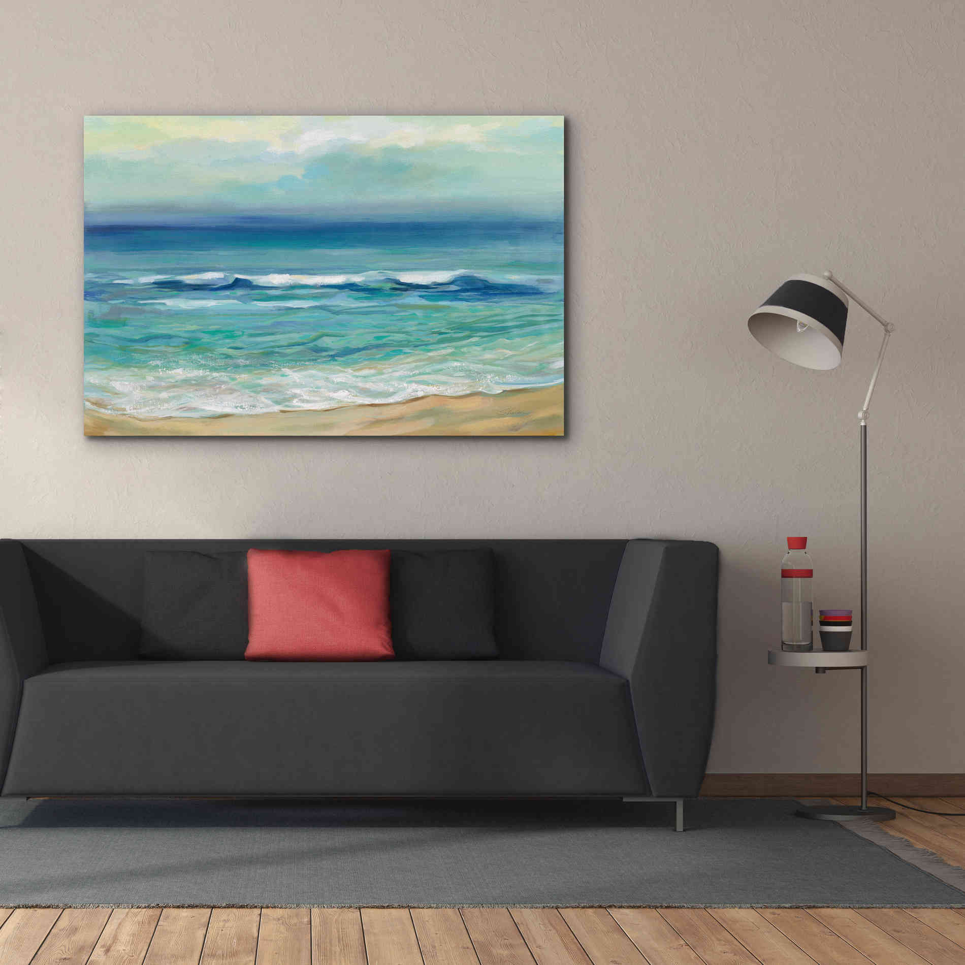 Epic Art 'Seaside Sunrise' by Silvia Vassileva, Canvas Wall Art,60 x 40