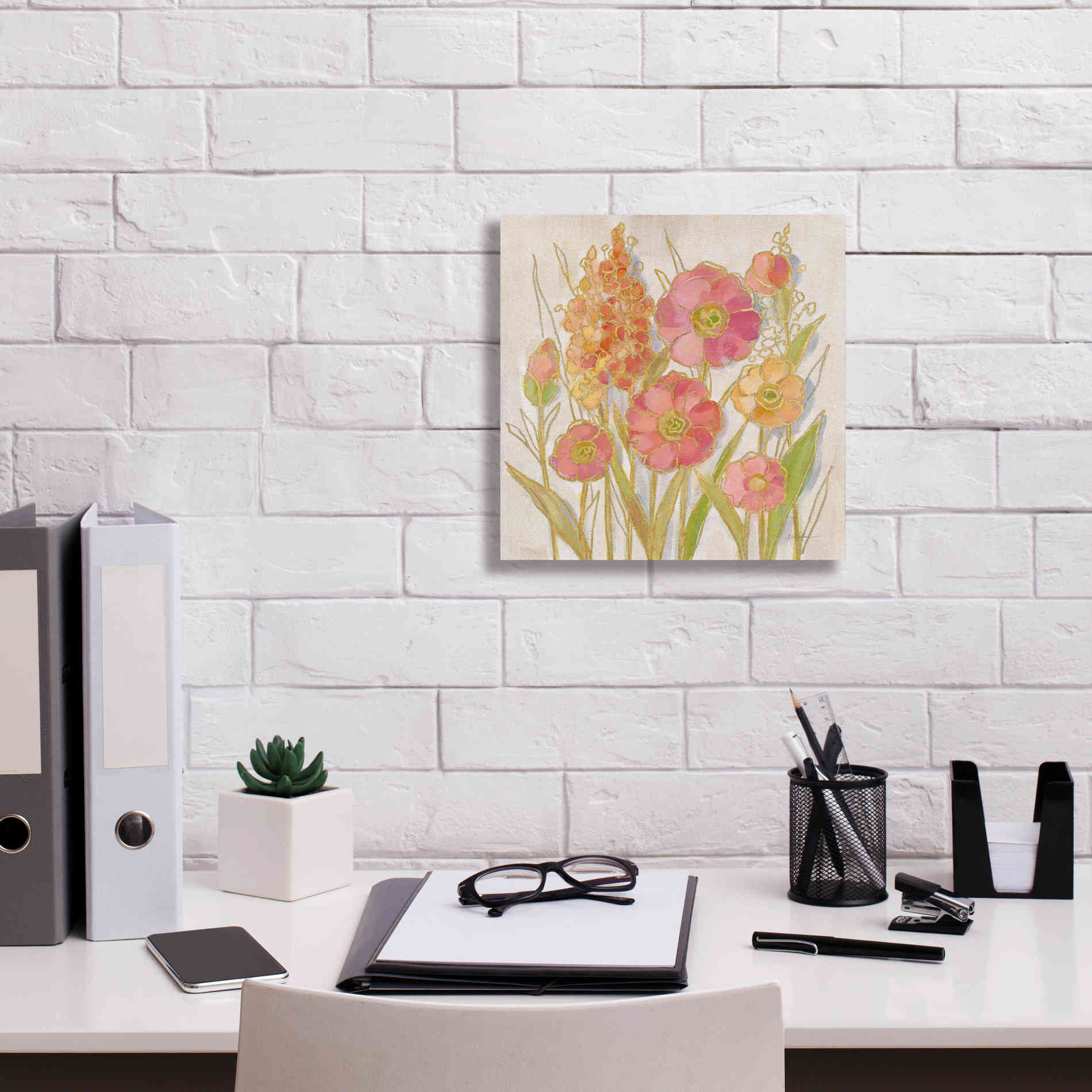 Epic Art 'Opalescent Floral I' by Silvia Vassileva, Canvas Wall Art,12 x 12