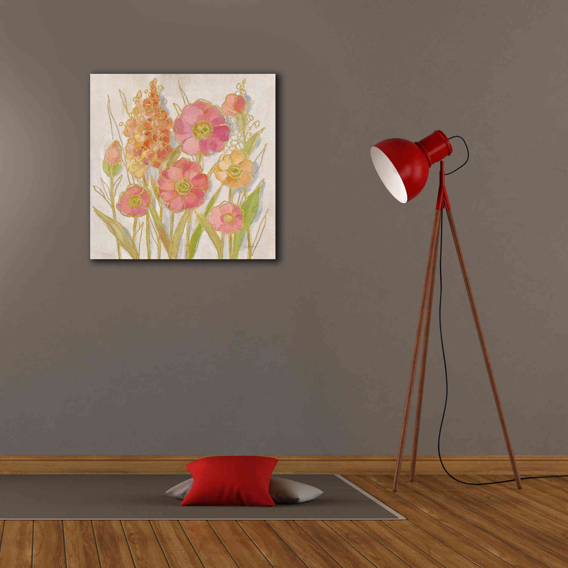 Epic Art 'Opalescent Floral I' by Silvia Vassileva, Canvas Wall Art,26 x 26