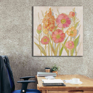 Epic Art 'Opalescent Floral I' by Silvia Vassileva, Canvas Wall Art,37 x 37