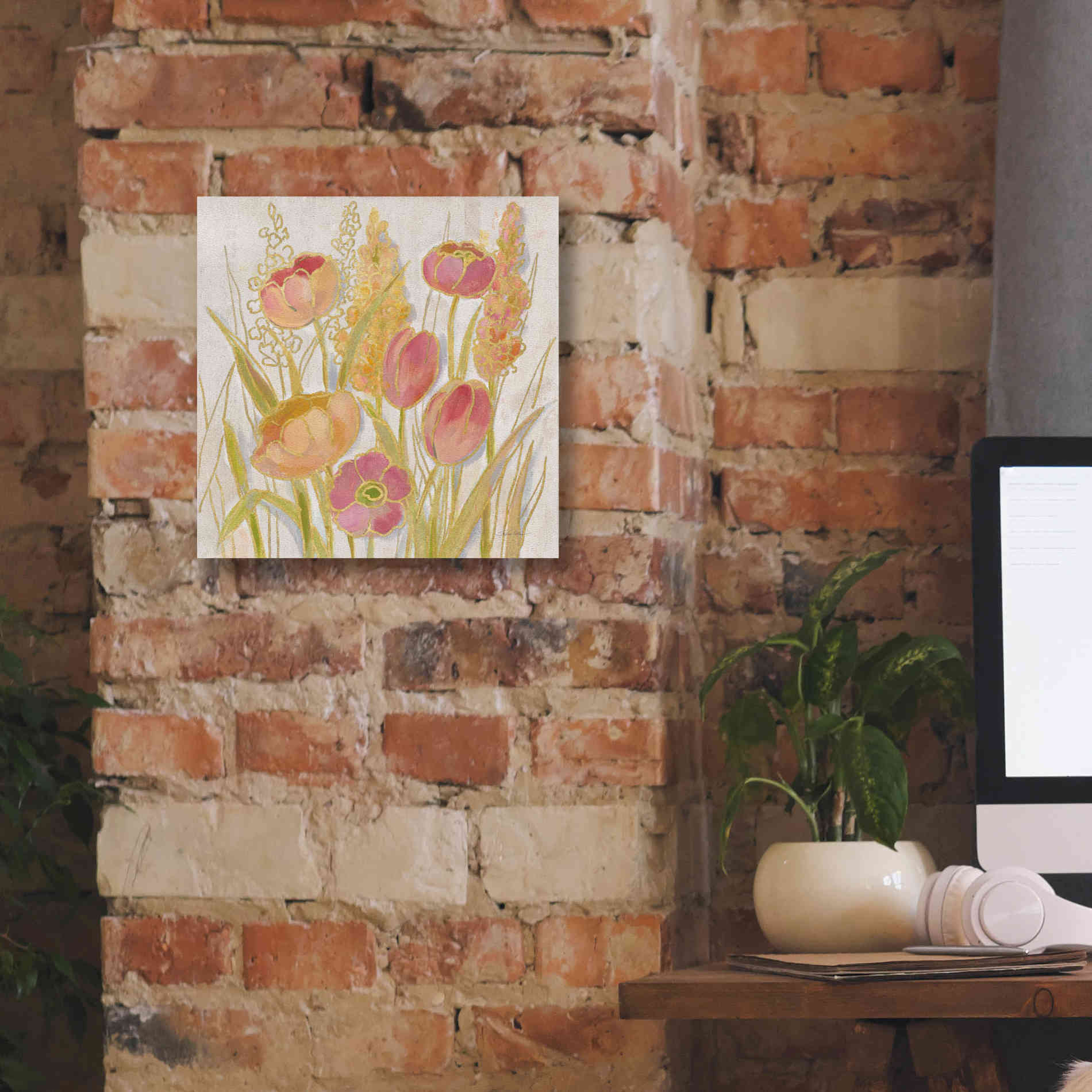 Epic Art 'Opalescent Floral II' by Silvia Vassileva, Canvas Wall Art,12 x 12