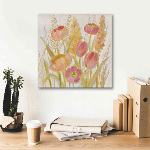 Image of Epic Art 'Opalescent Floral II' by Silvia Vassileva, Canvas Wall Art,18 x 18