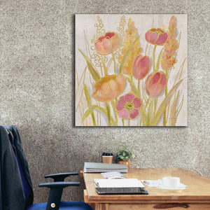 Epic Art 'Opalescent Floral II' by Silvia Vassileva, Canvas Wall Art,37 x 37