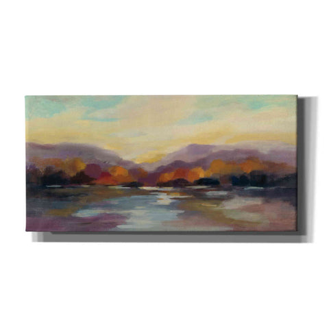 Image of Epic Art 'Fall Sunset' by Silvia Vassileva, Canvas Wall Art,24x12x1.1x0,40x20x1.74x0,60x30x1.74x0
