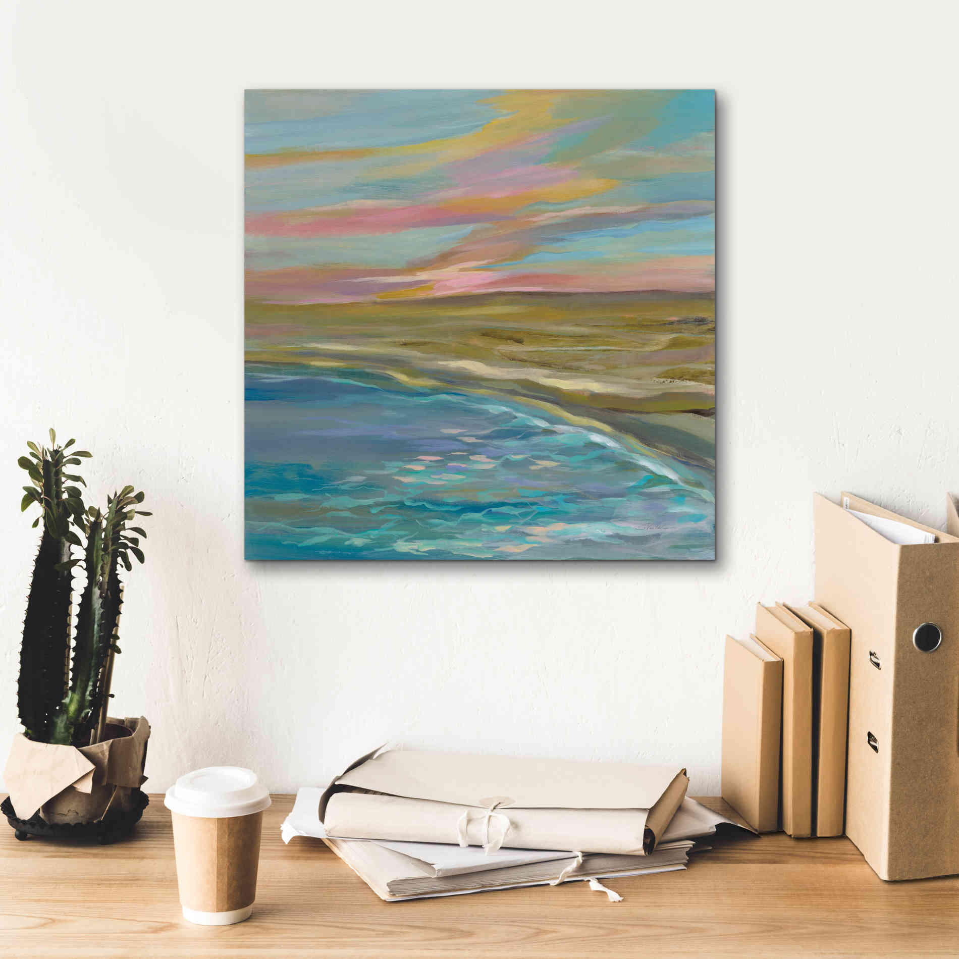 Epic Art 'Sunrise Dunes' by Silvia Vassileva, Canvas Wall Art,18 x 18