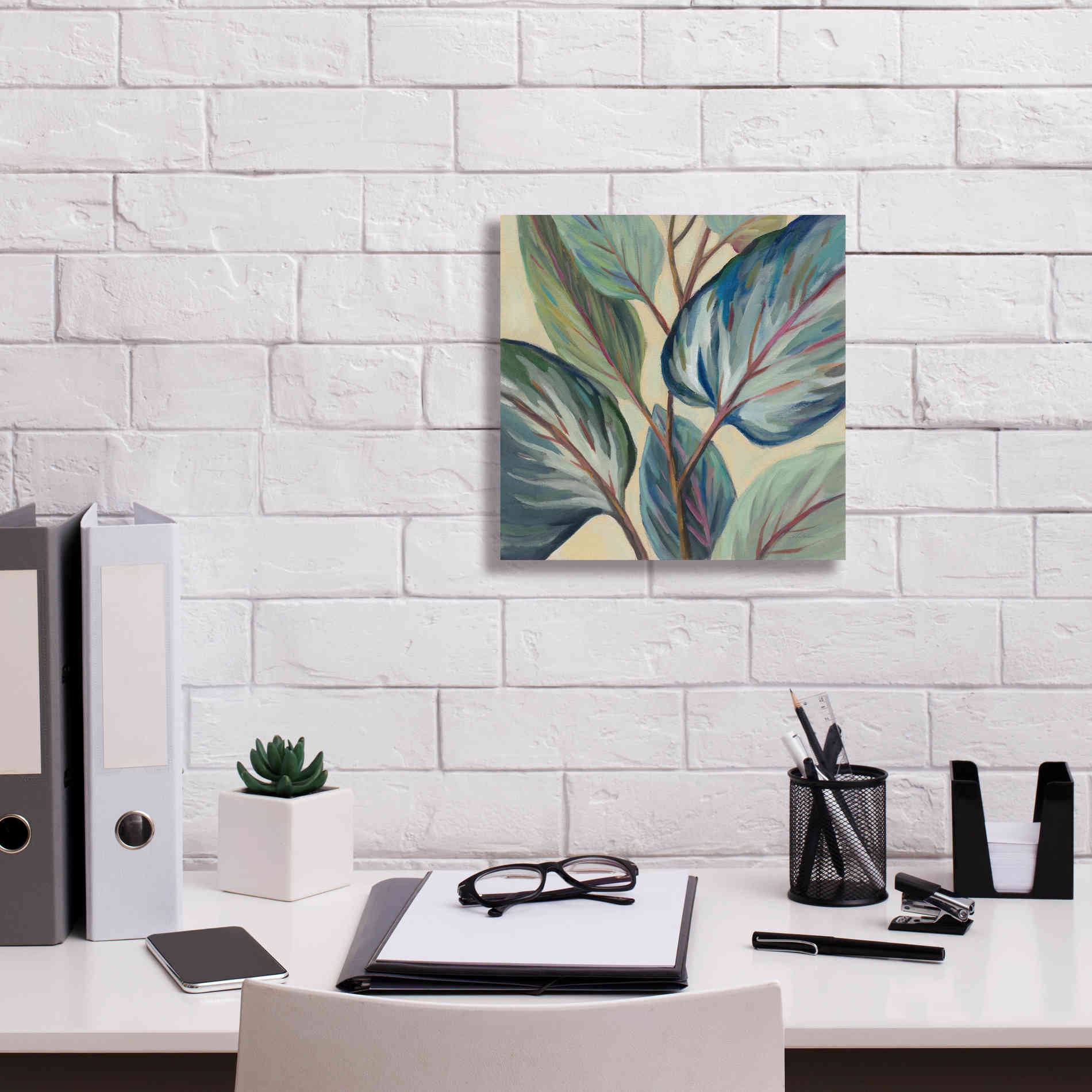 Epic Art 'Greenhouse Leaves' by Silvia Vassileva, Canvas Wall Art,12 x 12