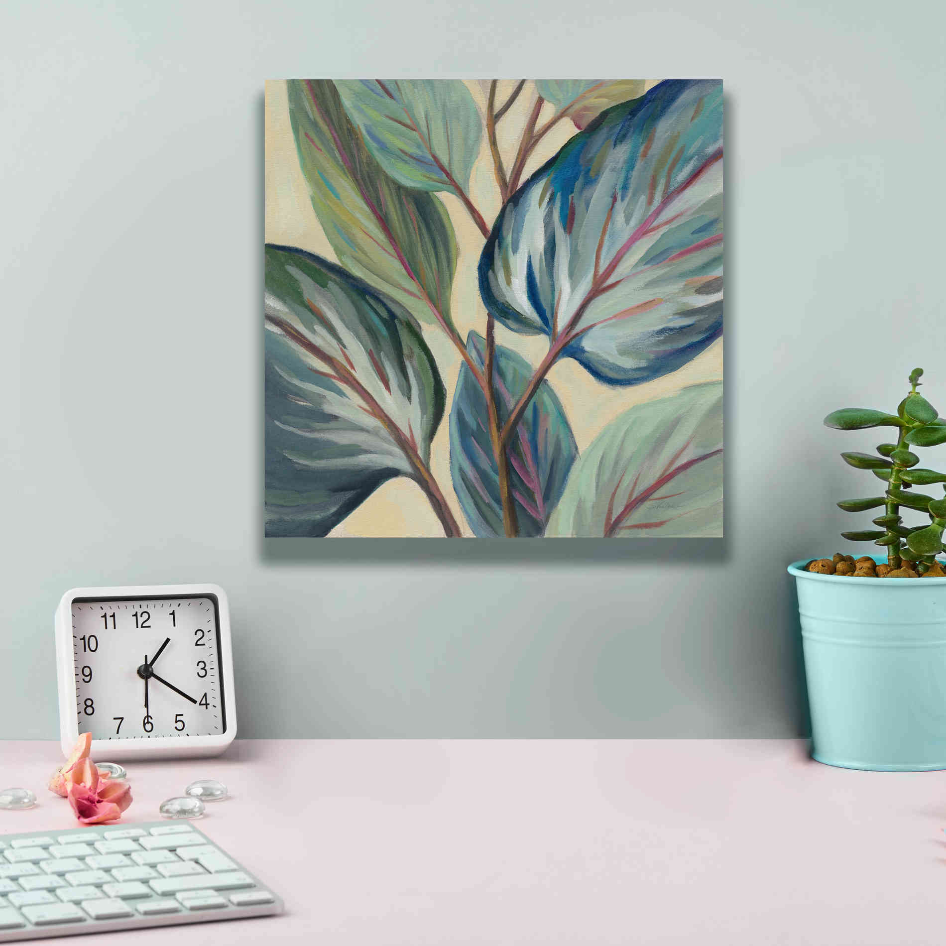 Epic Art 'Greenhouse Leaves' by Silvia Vassileva, Canvas Wall Art,12 x 12
