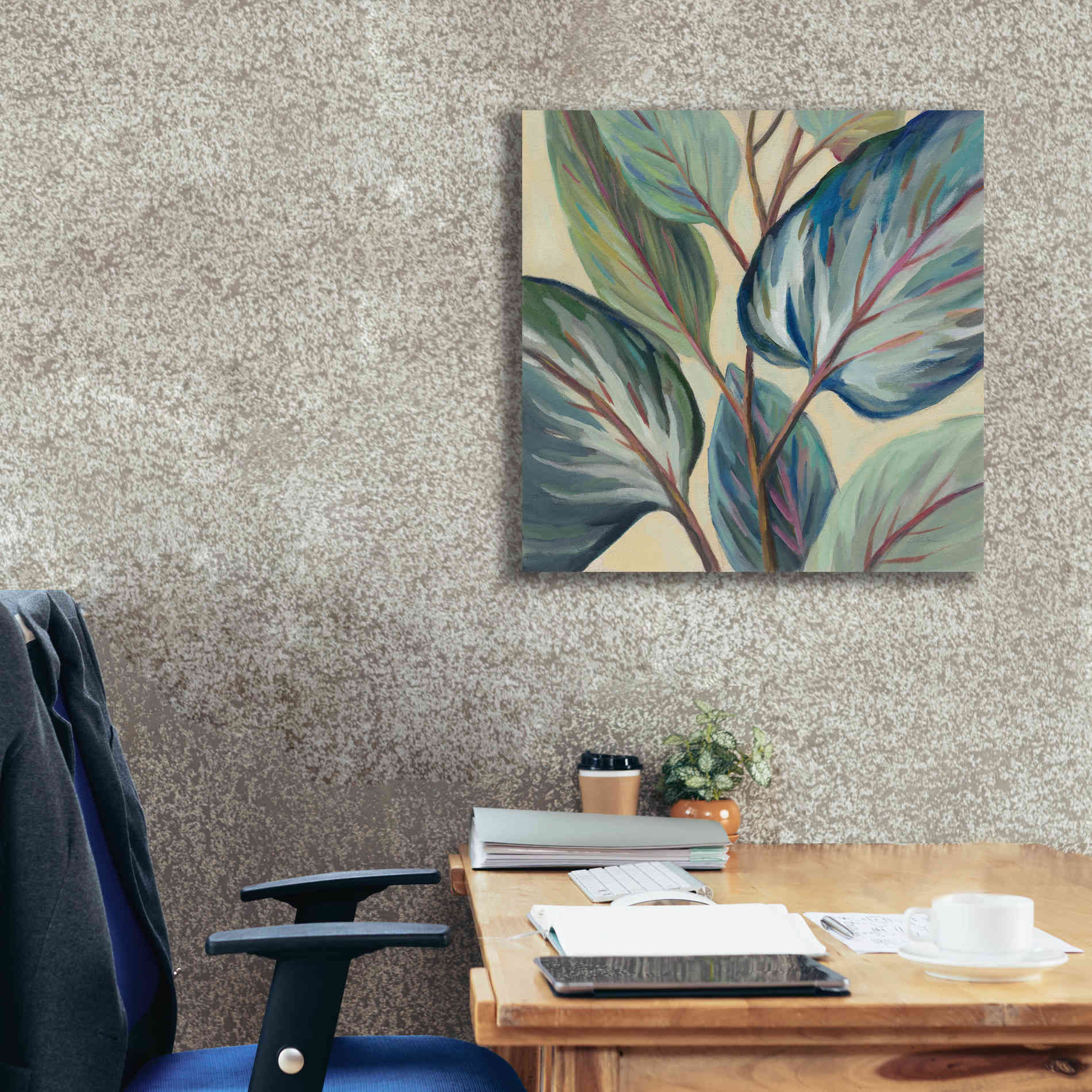 Epic Art 'Greenhouse Leaves' by Silvia Vassileva, Canvas Wall Art,26 x 26