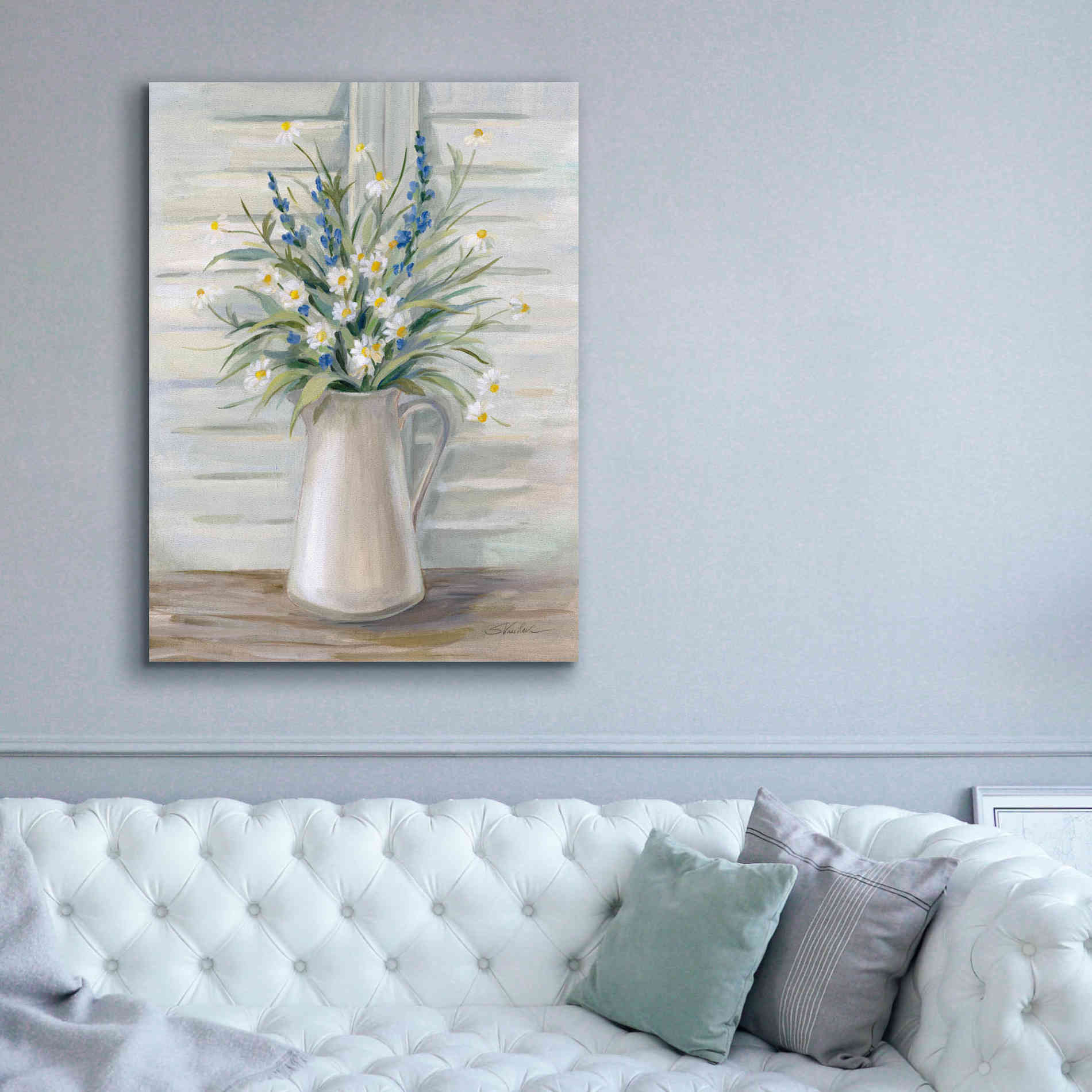 Epic Art 'Cottage Windowsill' by Silvia Vassileva, Canvas Wall Art,40 x 54