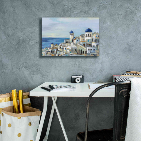 Image of Epic Art 'Santorini View I' by Silvia Vassileva, Canvas Wall Art,18 x 12