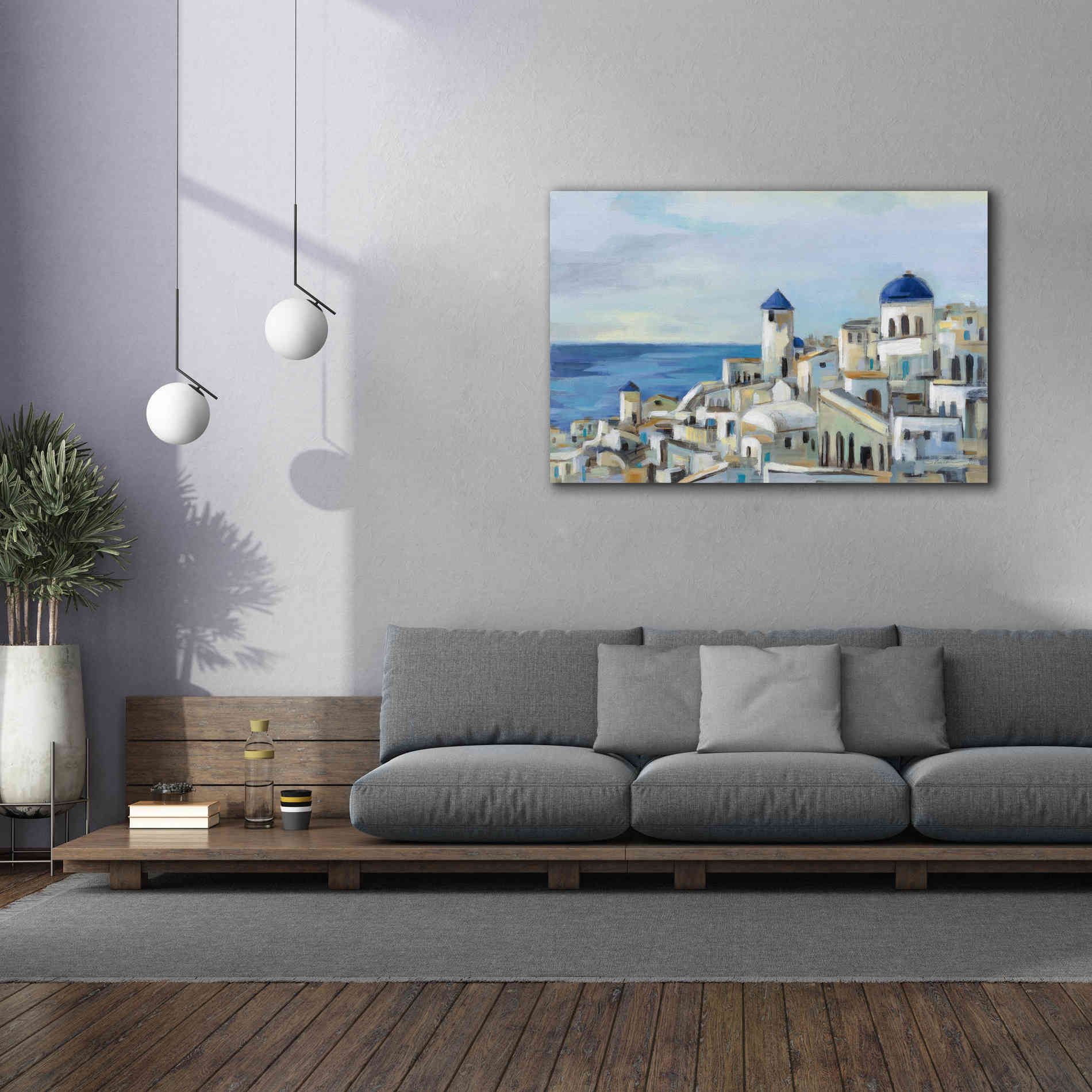 Epic Art 'Santorini View I' by Silvia Vassileva, Canvas Wall Art,60 x 40