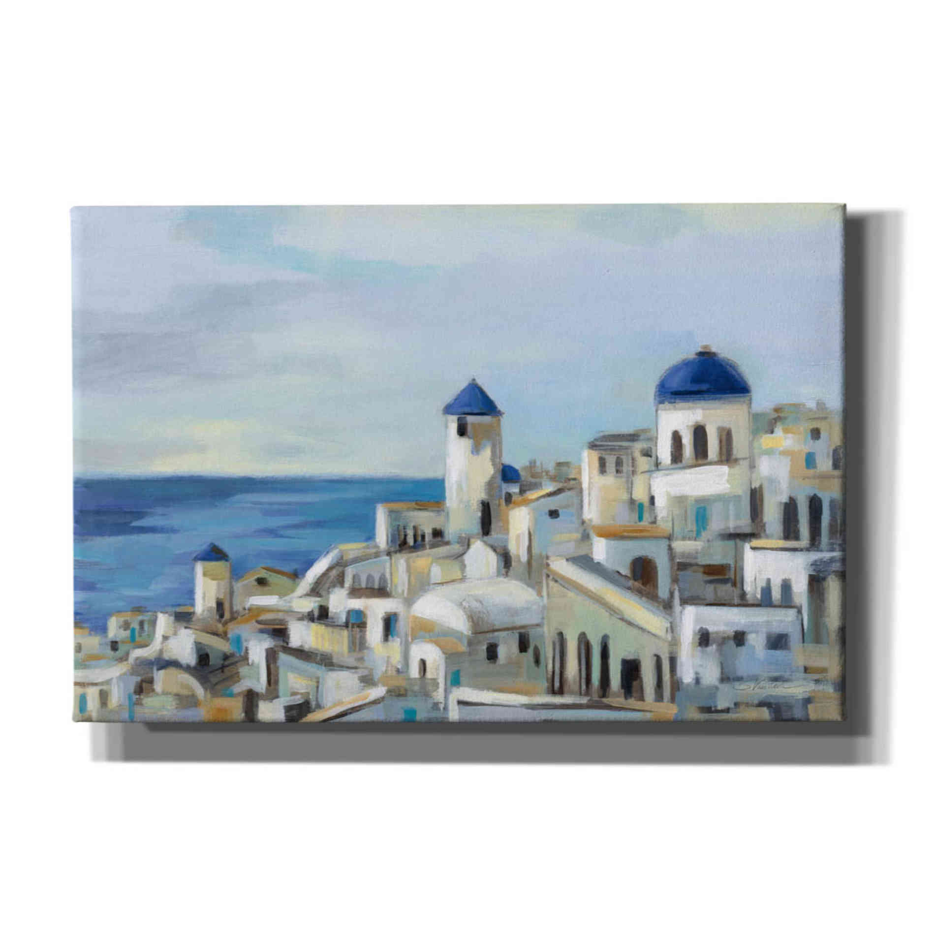 Epic Art 'Santorini View I' by Silvia Vassileva, Canvas Wall Art,18x12x1.1x0,26x18x1.1x0,40x26x1.74x0,60x40x1.74x0