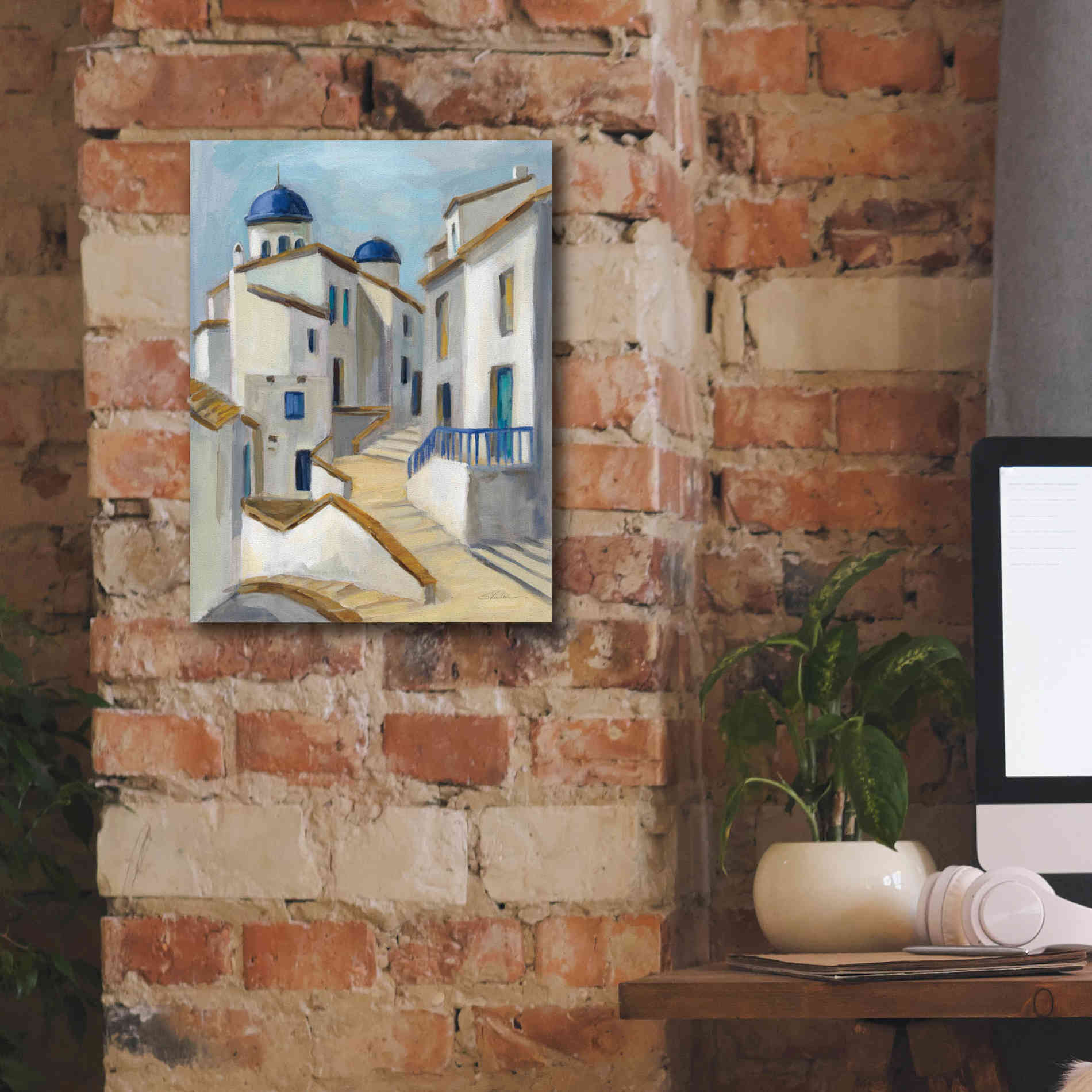 Epic Art 'Santorini View II' by Silvia Vassileva, Canvas Wall Art,12 x 16