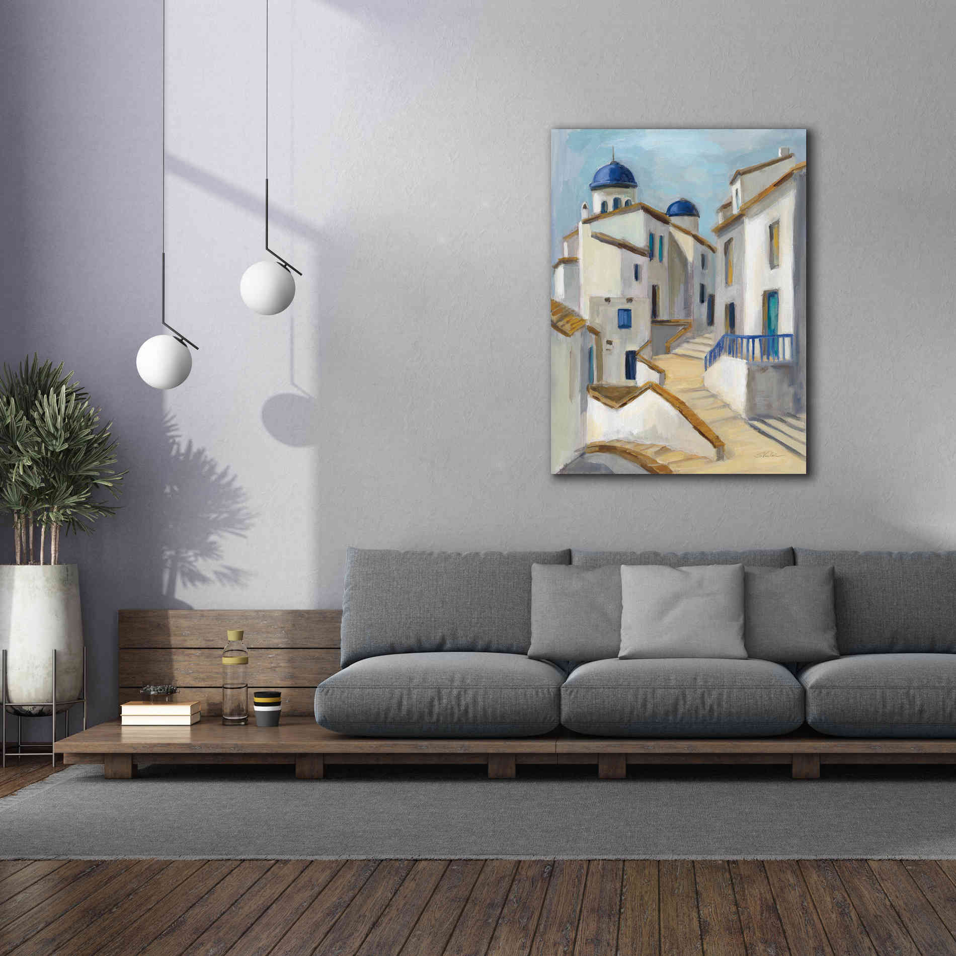 Epic Art 'Santorini View II' by Silvia Vassileva, Canvas Wall Art,40 x 54