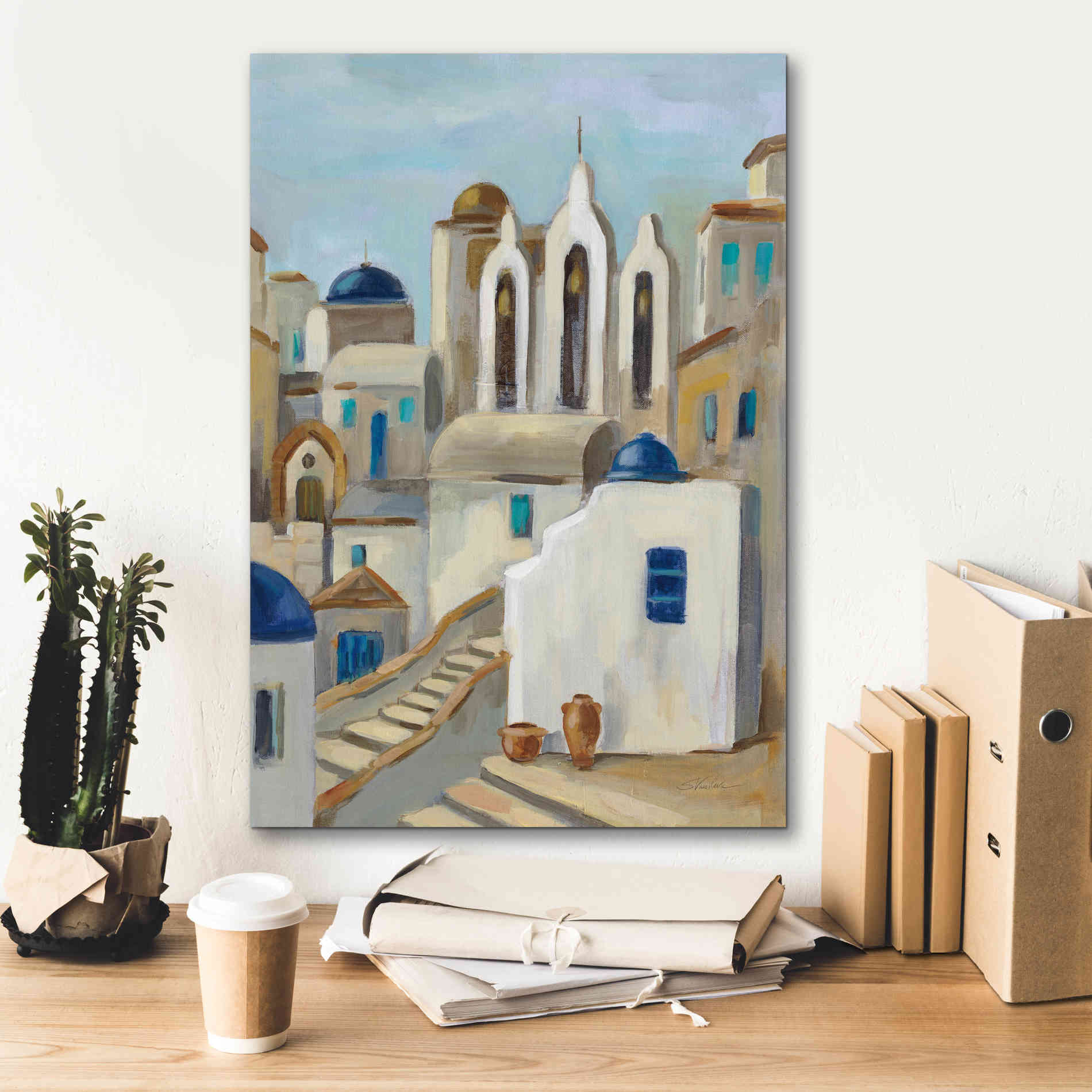 Epic Art 'Santorini View III' by Silvia Vassileva, Canvas Wall Art,18 x 26