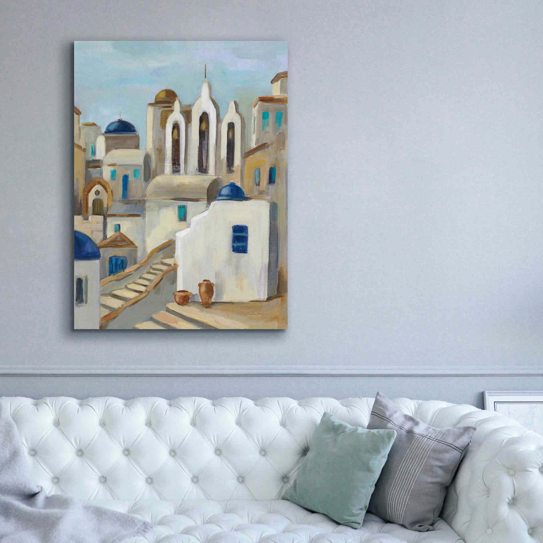 Epic Art 'Santorini View III' by Silvia Vassileva, Canvas Wall Art,40 x 54