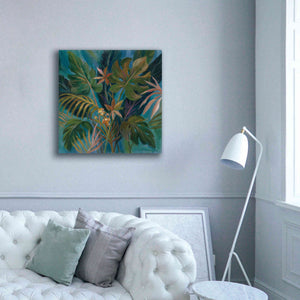 Epic Art 'Midnight Tropical Leaves' by Silvia Vassileva, Canvas Wall Art,37 x 37
