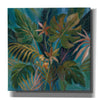 Epic Art 'Midnight Tropical Leaves' by Silvia Vassileva, Canvas Wall Art,12x12x1.1x0,18x18x1.1x0,26x26x1.74x0,37x37x1.74x0