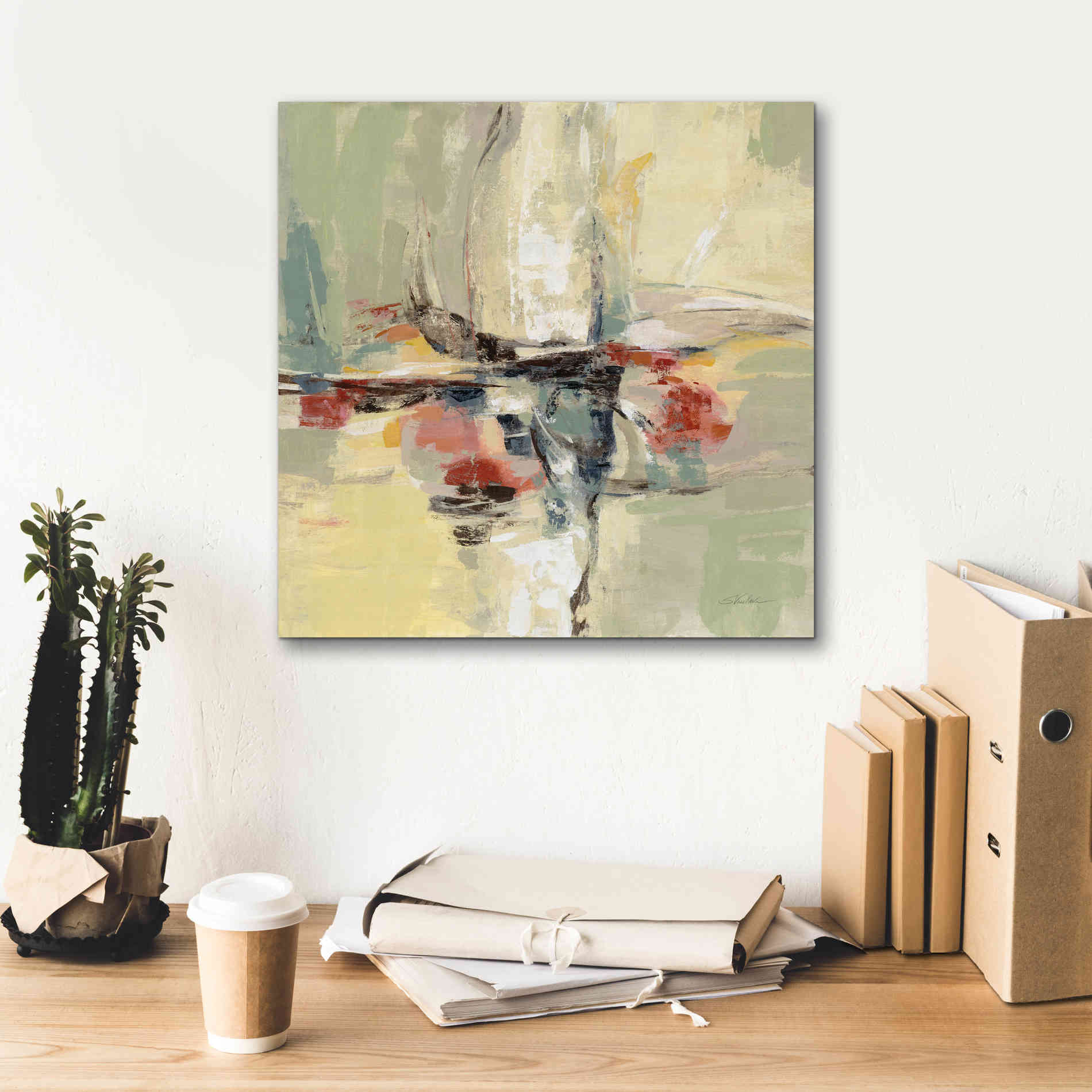 Epic Art 'Island Vibe' by Silvia Vassileva, Canvas Wall Art,18 x 18